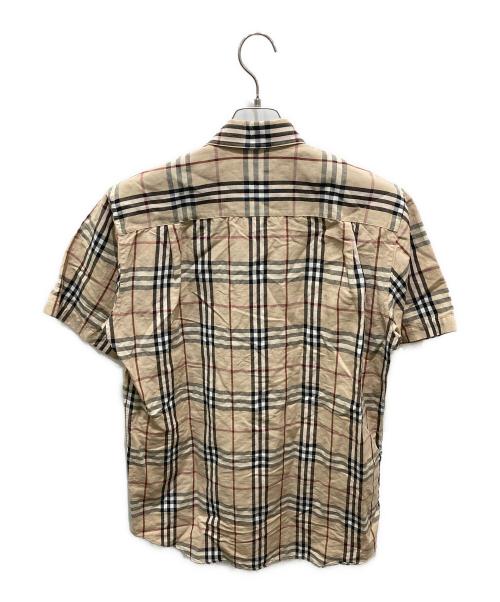 BURBERRY LONDON（バーバリーロンドン）BURBERRY LONDON (バーバリーロンドン) コットンリネンノヴァチェックシャツ ベージュ サイズ:Ｓの古着・服飾アイテム