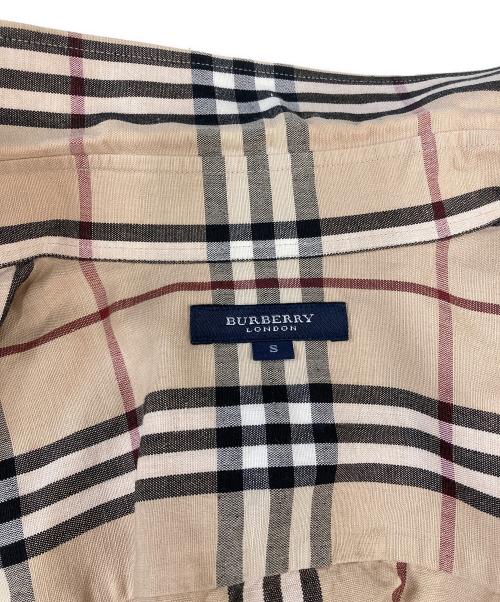 BURBERRY LONDON（バーバリーロンドン）BURBERRY LONDON (バーバリーロンドン) コットンリネンノヴァチェックシャツ ベージュ サイズ:Ｓの古着・服飾アイテム