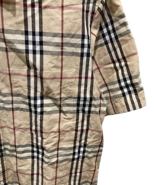 BURBERRY LONDON（バーバリーロンドン）BURBERRY LONDON (バーバリーロンドン) コットンリネンノヴァチェックシャツ ベージュ サイズ:Ｓの古着・服飾アイテム