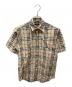 BURBERRY LONDON（バーバリーロンドン）の古着「コットンリネンノヴァチェックシャツ」｜ベージュ