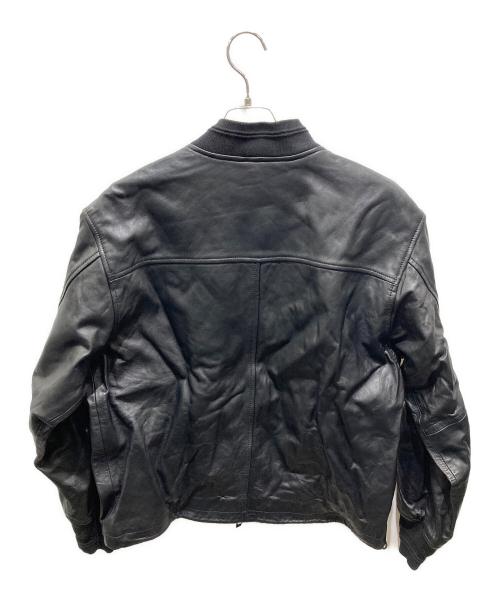 DIESEL（ディーゼル）DIESEL (ディーゼル) レザージャケット ブラック サイズ:46の古着・服飾アイテム