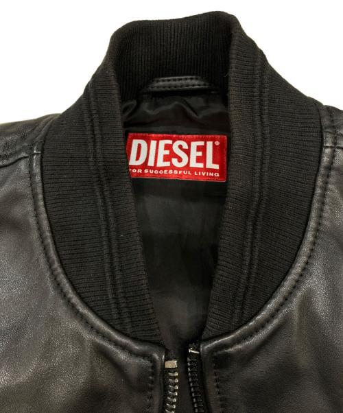 DIESEL（ディーゼル）DIESEL (ディーゼル) レザージャケット ブラック サイズ:46の古着・服飾アイテム