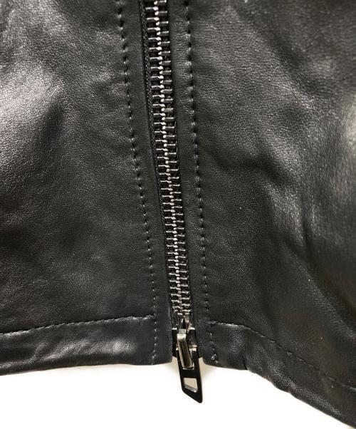 DIESEL（ディーゼル）DIESEL (ディーゼル) レザージャケット ブラック サイズ:46の古着・服飾アイテム