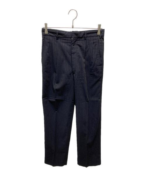 COMME des GARCONS HOMME DEUX（コムデギャルソン オム ドゥ）COMME des GARCONS HOMME DEUX (コムデギャルソン オム ドゥ) ストライプパンツ ネイビー サイズ:Sの古着・服飾アイテム