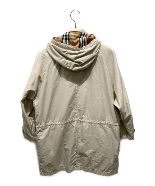 Burberry's（バーバリー）Burberry's (バーバリーズ) 裏ノバチェックフーデットダウンコート ベージュ サイズ:Mの古着・服飾アイテム