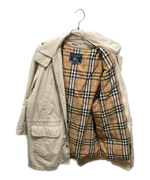 Burberry's（バーバリー）Burberry's (バーバリーズ) 裏ノバチェックフーデットダウンコート ベージュ サイズ:Mの古着・服飾アイテム
