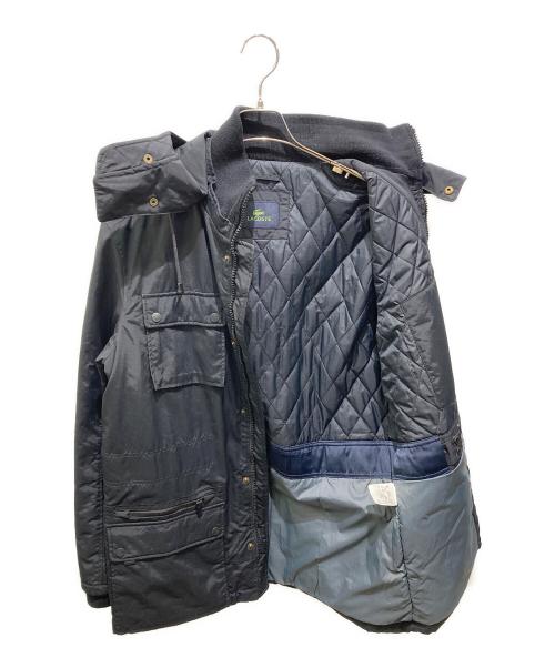 LACOSTE（ラコステ）LACOSTE (ラコステ) フーデッド中綿ジャケット ブラック サイズ:50の古着・服飾アイテム