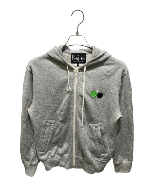 COMME des GARCONS（コムデギャルソン）COMME des GARCONS (コムデギャルソン) THE BEATLES (ビートルズ) 刺繍ジップパーカー グレー サイズ:Sの古着・服飾アイテム