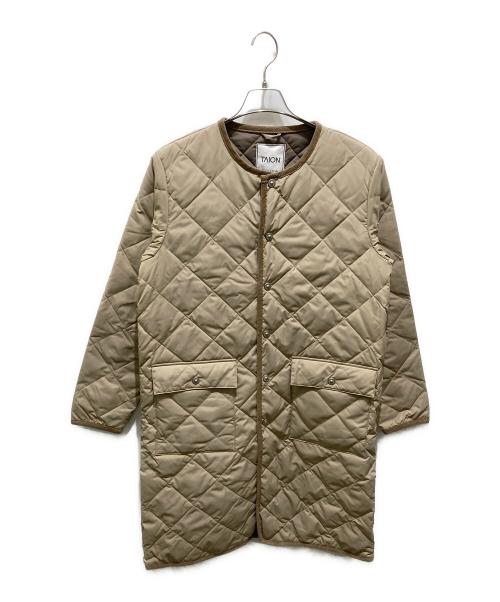TAION（タイオン）TAION (タイオン) キルティングコート ベージュ サイズ:Mの古着・服飾アイテム
