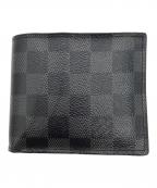 LOUIS VUITTONルイ ヴィトン）の古着「2つ折り財布　ダミエ ポルトフォイユ・マルコ NM　N63336　CA2129」｜ブラック