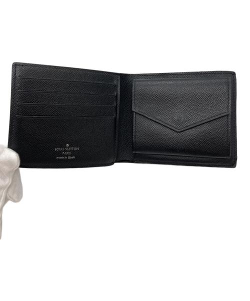 LOUIS VUITTON（ルイ ヴィトン）LOUIS VUITTON (ルイ ヴィトン) 2つ折り財布　ダミエ 	ポルトフォイユ・マルコ NM　N63336　CA2129 ブラックの古着・服飾アイテム