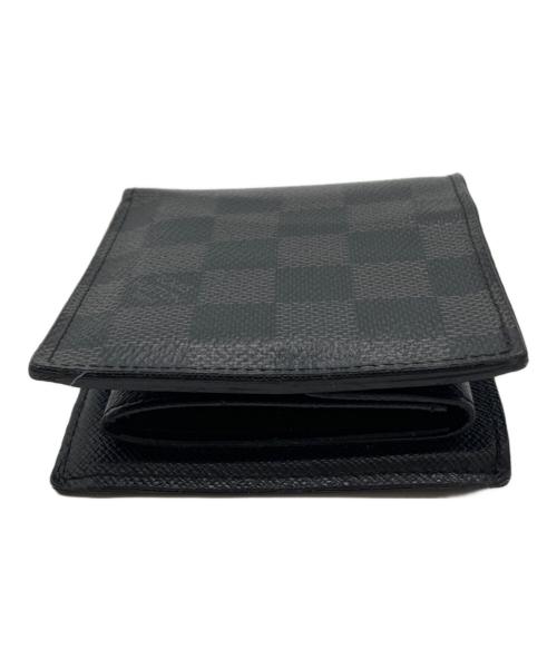 LOUIS VUITTON（ルイ ヴィトン）LOUIS VUITTON (ルイ ヴィトン) 2つ折り財布　ダミエ 	ポルトフォイユ・マルコ NM　N63336　CA2129 ブラックの古着・服飾アイテム