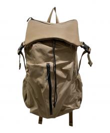 ear PAPILLONNER×BURLAP OUTFITTER（イアパピヨネ×バーラップアウトフィッター）の古着「レザーコンビライトリュック」｜ブラウン