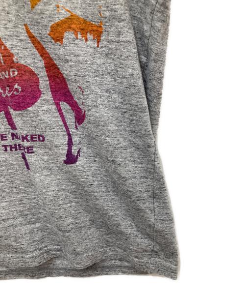 Hysteric Glamour（ヒステリックグラマー）Hysteric Glamour (ヒステリックグラマー) VネックTシャツ グレー サイズ:Ｓの古着・服飾アイテム