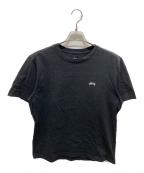stussyステューシー）の古着「ロゴＴシャツ」｜ブラック