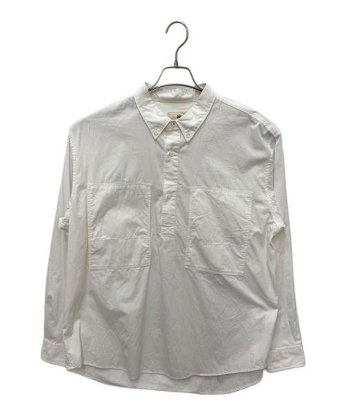 Snow peak（スノーピーク）snow peak (スノーピーク) Organic Cotton Pullover Shirt ホワイト サイズ:Ｌの古着・服飾アイテム