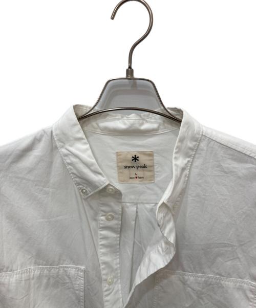 Snow peak（スノーピーク）snow peak (スノーピーク) Organic Cotton Pullover Shirt ホワイト サイズ:Ｌの古着・服飾アイテム