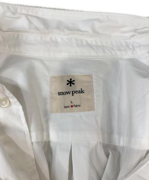 Snow peak（スノーピーク）snow peak (スノーピーク) Organic Cotton Pullover Shirt ホワイト サイズ:Ｌの古着・服飾アイテム