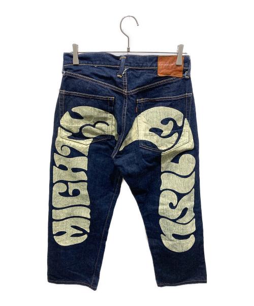 EVISU（エヴィス）EVISU (エヴィス) バックデザインデニムパンツ ブルー サイズ:32の古着・服飾アイテム