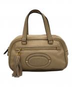 LOEWEロエベ）の古着「アナグラムタッセルハンドバッグ　マドリード」｜ベージュ