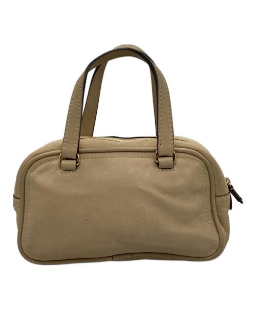 LOEWE（ロエベ）LOEWE (ロエベ) アナグラムタッセルハンドバッグ　マドリード ベージュの古着・服飾アイテム