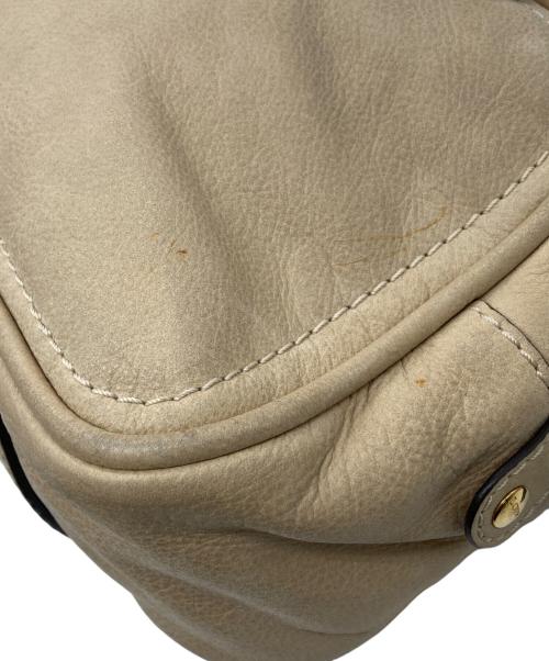 LOEWE（ロエベ）LOEWE (ロエベ) アナグラムタッセルハンドバッグ　マドリード ベージュの古着・服飾アイテム