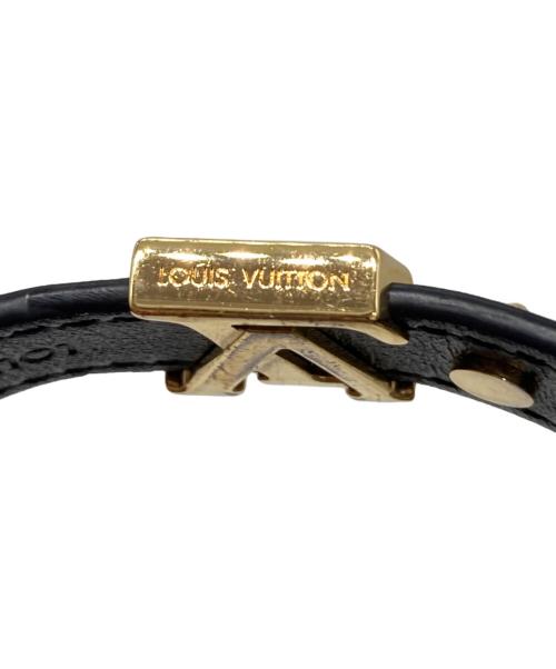 LOUIS VUITTON（ルイ ヴィトン）LOUIS VUITTON (ルイ ヴィトン) レザーブレスレット　M8084 LVアイコニック　BC4202 ブラウンの古着・服飾アイテム