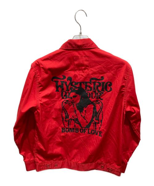 Hysteric Glamour（ヒステリックグラマー）Hysteric Glamour (ヒステリックグラマー) SMOKING GIRL ワークジャケット レッド サイズ:Sの古着・服飾アイテム