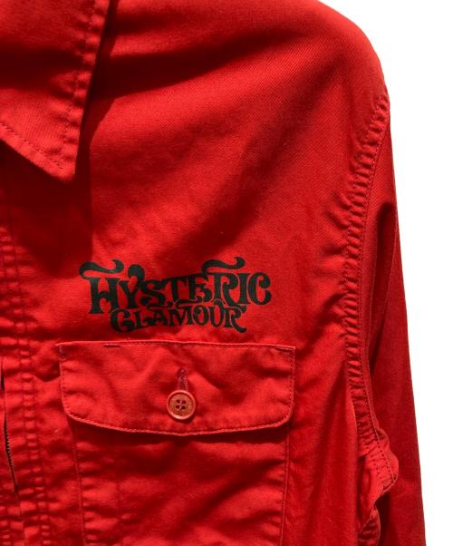 Hysteric Glamour（ヒステリックグラマー）Hysteric Glamour (ヒステリックグラマー) SMOKING GIRL ワークジャケット レッド サイズ:Sの古着・服飾アイテム