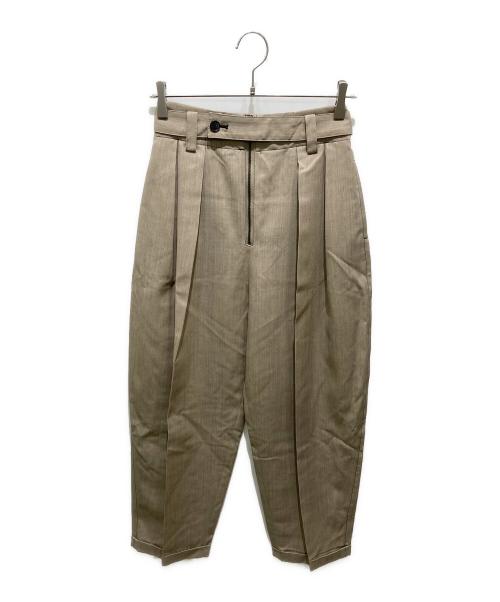 LOHEN（ローヘン）LOHEN (ローヘン) ハイカウントウールダブルマッキンパンツ ベージュ サイズ:36の古着・服飾アイテム