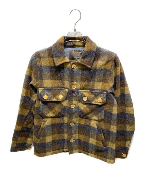 anachronorm（アナクロノーム）anachronorm (アナクロノーム) CPOチェックウールジャケット ブラウン サイズ:記載無しの為実寸参照の古着・服飾アイテム