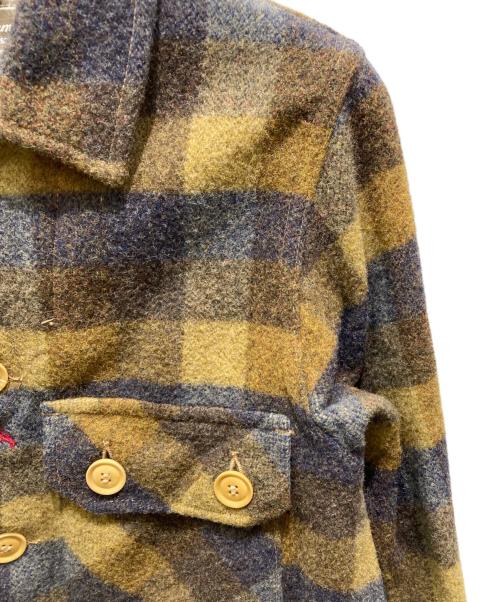 anachronorm（アナクロノーム）anachronorm (アナクロノーム) CPOチェックウールジャケット ブラウン サイズ:記載無しの為実寸参照の古着・服飾アイテム