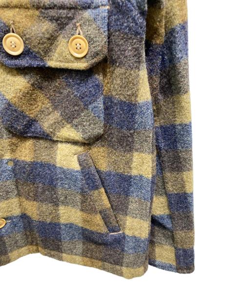 anachronorm（アナクロノーム）anachronorm (アナクロノーム) CPOチェックウールジャケット ブラウン サイズ:記載無しの為実寸参照の古着・服飾アイテム