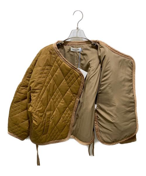 HeRIN.CYE（ヘリンドットサイ）HeRIN.CYE (ヘリンドットサイ) Cocoon qulting jacket ブラウン サイズ:FREEの古着・服飾アイテム