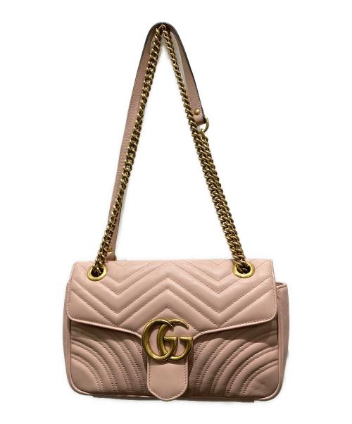 GUCCI（グッチ）GUCCI (グッチ) ショルダーバッグ ピンクの古着・服飾アイテム