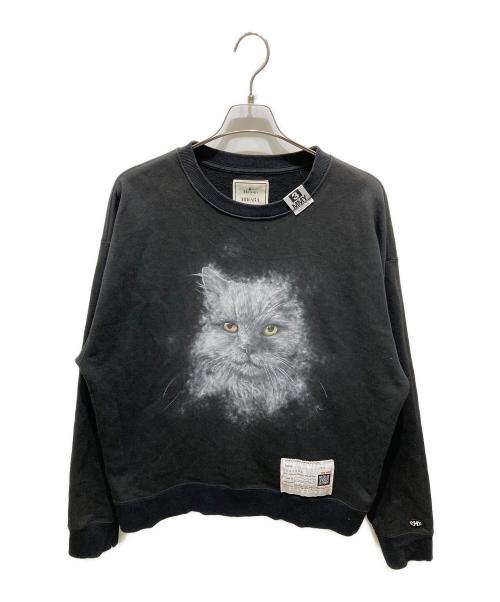 MIHARA YASUHIRO（ミハラヤスヒロ）MIHARA YASUHIRO (ミハラヤスヒロ) Cat Printed Sweatshirt ブラック サイズ:46の古着・服飾アイテム