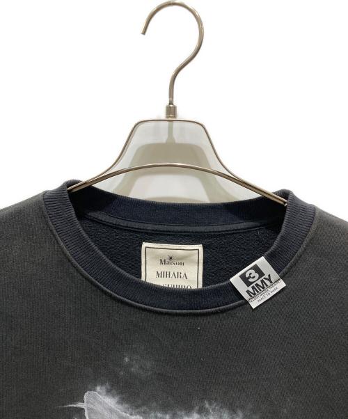MIHARA YASUHIRO（ミハラヤスヒロ）MIHARA YASUHIRO (ミハラヤスヒロ) Cat Printed Sweatshirt ブラック サイズ:46の古着・服飾アイテム