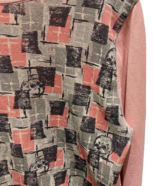 hysterics（ヒステリックス）hysterics (ヒステリックス) 切替ニット ピンク サイズ:FREEの古着・服飾アイテム