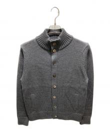 134 kamkura（134カマクラ）の古着「スタンドカラーカーディガン」｜グレー