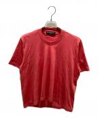 BALENCIAGAバレンシアガ）の古着「ワンポイントロゴTシャツ」｜レッド