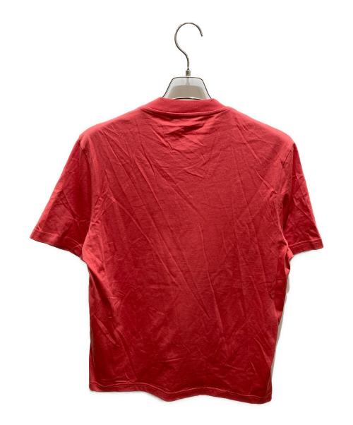 BALENCIAGA（バレンシアガ）BALENCIAGA (バレンシアガ) ワンポイントロゴTシャツ レッド サイズ:XLの古着・服飾アイテム