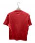 BALENCIAGA (バレンシアガ) ワンポイントロゴTシャツ レッド サイズ:XL：10000円