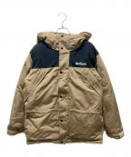 WILD THINGSワイルドシングス）の古着「フーデッドダウンジャケット」｜カーキ