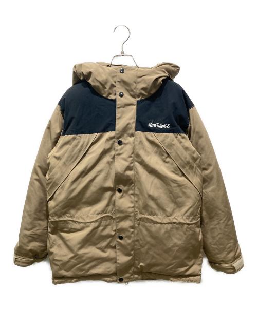 WILD THINGS（ワイルドシングス）WILD THINGS (ワイルドシングス) フーデッドダウンジャケット カーキ サイズ:Sの古着・服飾アイテム