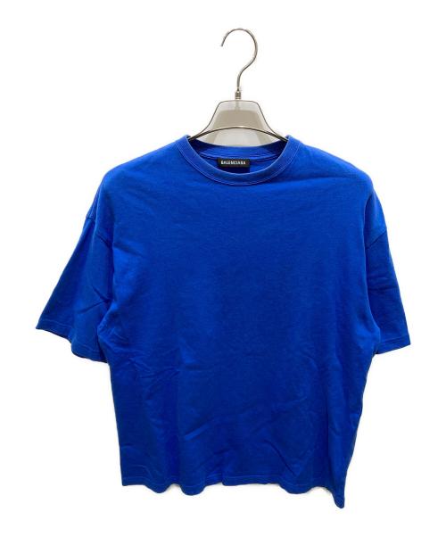 BALENCIAGA（バレンシアガ）BALENCIAGA (バレンシアガ) バックロゴTシャツ ブルー サイズ:Ｓの古着・服飾アイテム