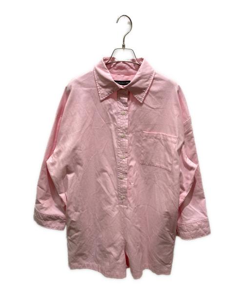 Sea Room lynn（シールームリン）Sea Room Lynn (シールームリン) OXFORDシャツロンパース ピンク サイズ:Ｍの古着・服飾アイテム