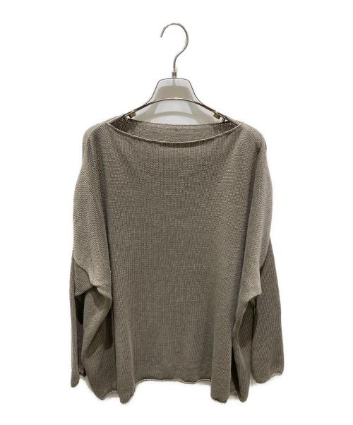 Curensology（カレンソロジー）Curensology (カレンソロジー) ボートネックニット グレー サイズ:Fの古着・服飾アイテム