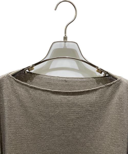 Curensology（カレンソロジー）Curensology (カレンソロジー) ボートネックニット グレー サイズ:Fの古着・服飾アイテム