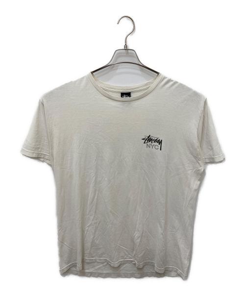 stussy（ステューシー）stussy (ステューシー) 半袖カットソー ホワイト サイズ:Lの古着・服飾アイテム
