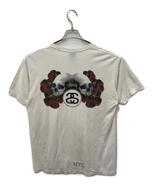 stussy（ステューシー）stussy (ステューシー) 半袖カットソー ホワイト サイズ:Lの古着・服飾アイテム